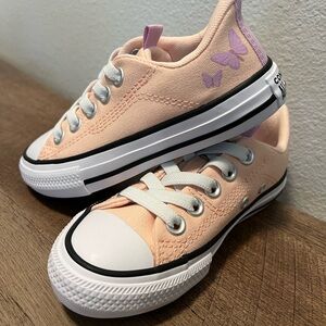 Converse Light Coral Low-Top Sneakers
